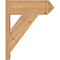 Ekena Millwork Traditional Smooth Arts and Crafts Outlooker, Western Red Cedar, 7 1/2"W x 20"D x 24"H OUT08X20X24TRA03SWR - alternate 3